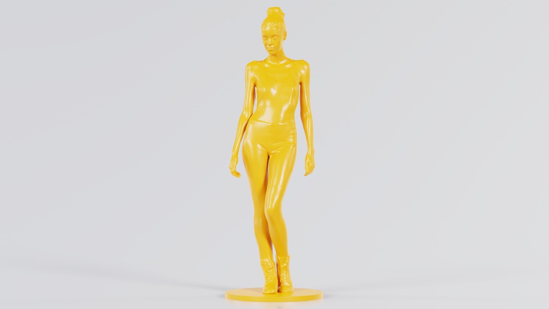 Woman Wearing Leggings and Top 2 3D print model_3