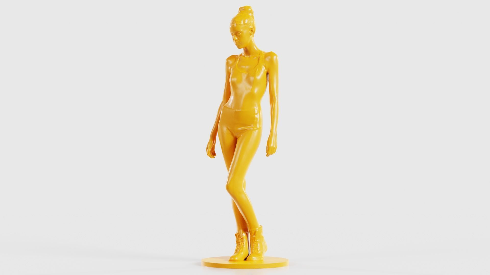 Woman Wearing Leggings and Top 2 3D print model_28