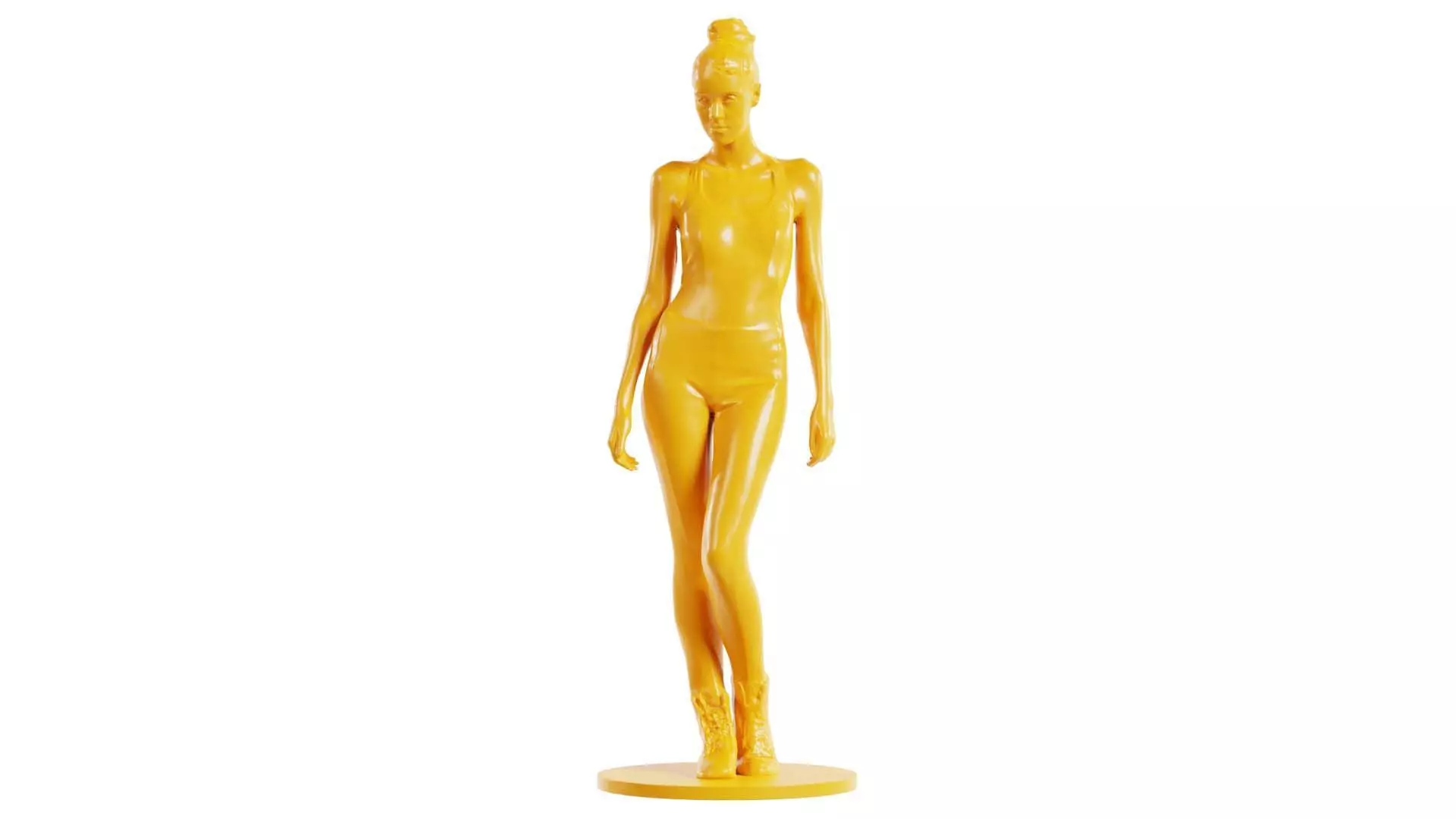 Woman Wearing Leggings and Top 2 3D print model_0