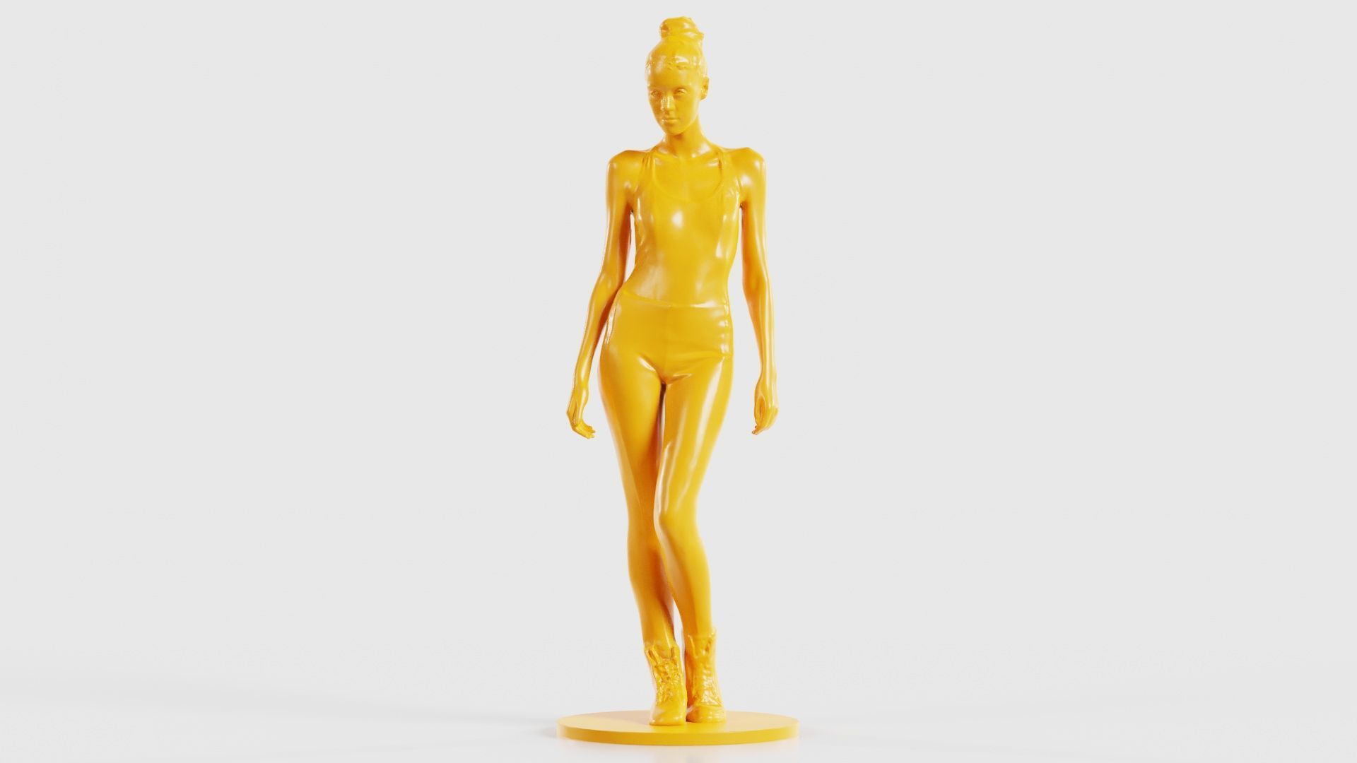 Woman Wearing Leggings and Top 2 3D print model_17