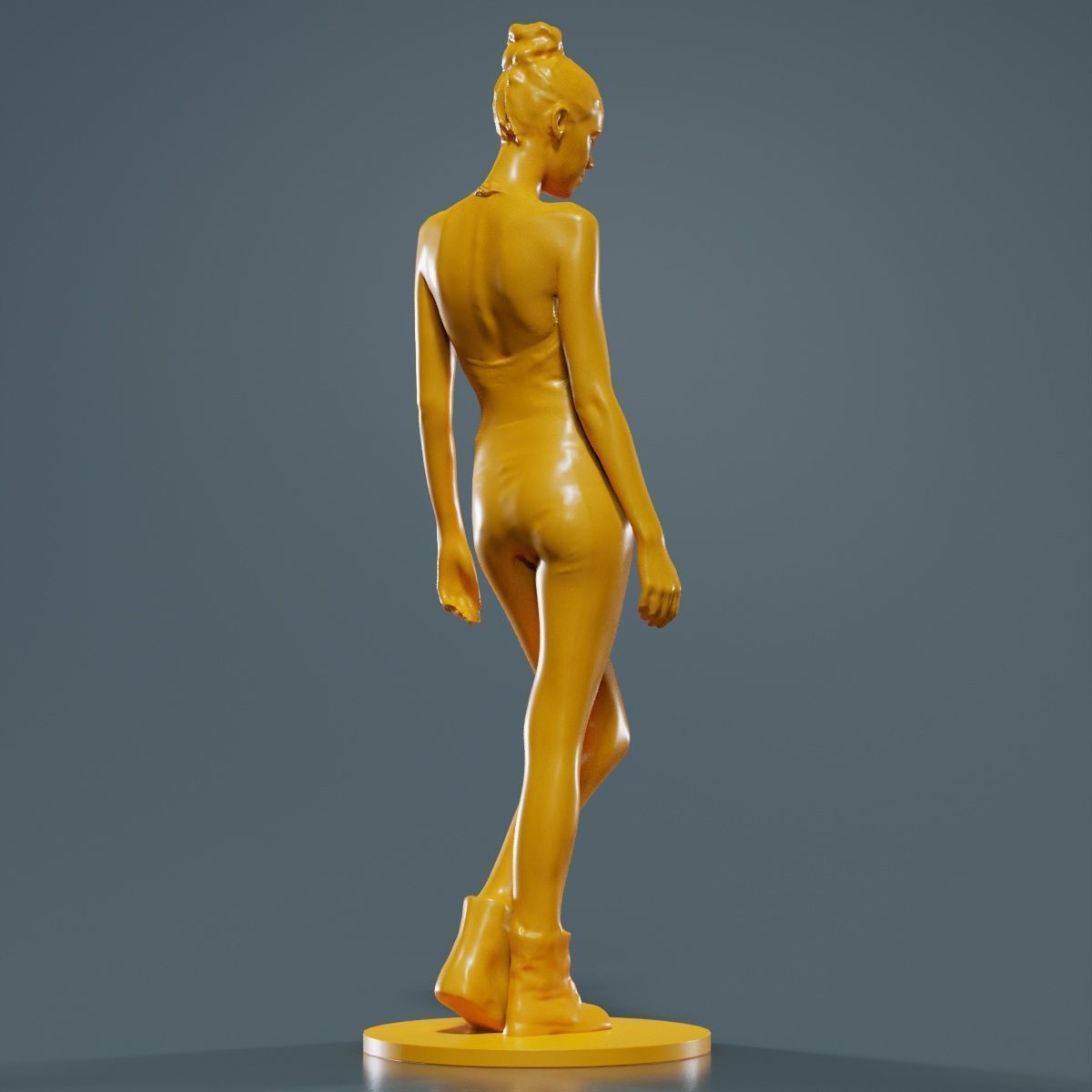 Woman Wearing Leggings and Top 2 3D print model_12