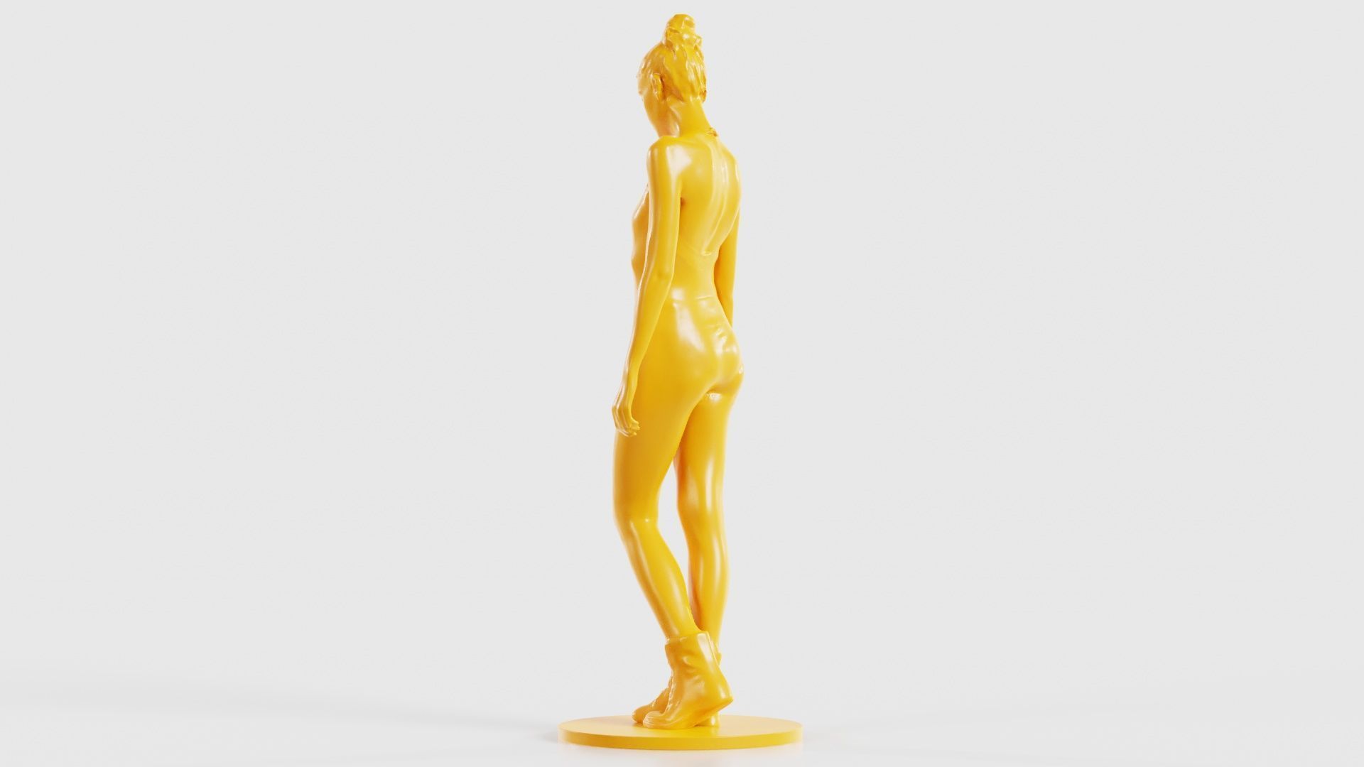 Woman Wearing Leggings and Top 2 3D print model_25