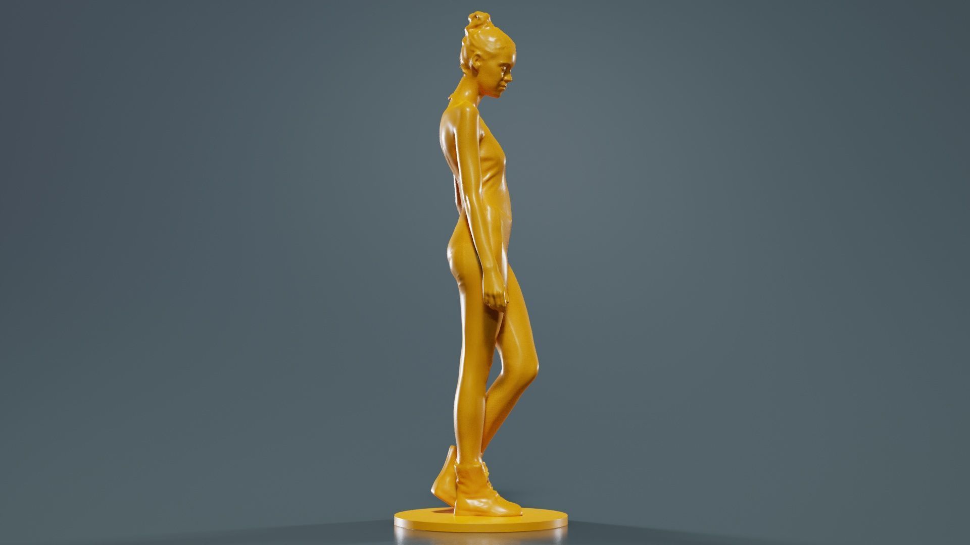 Woman Wearing Leggings and Top 2 3D print model_2