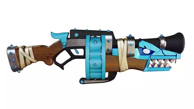 stylised shark rifle