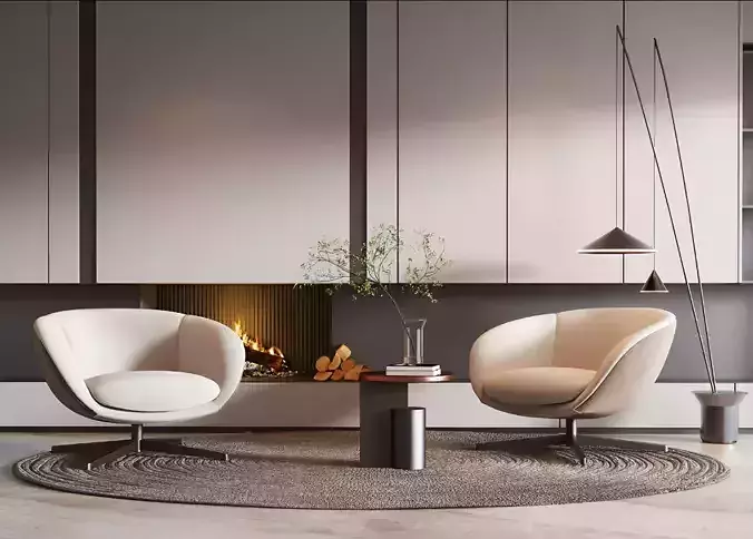 Modern single sofa