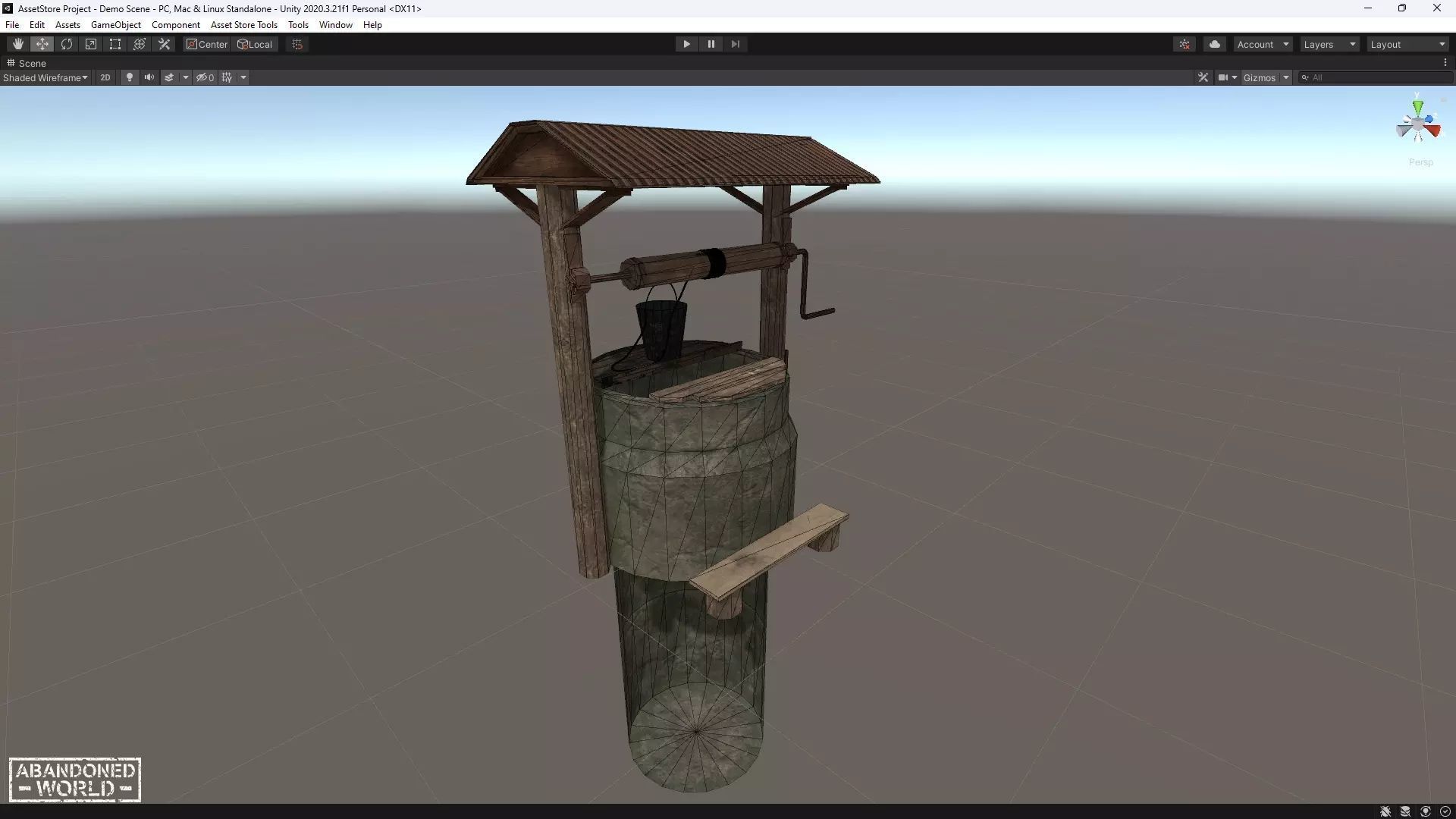 The Village Well Free low-poly 3D model_8