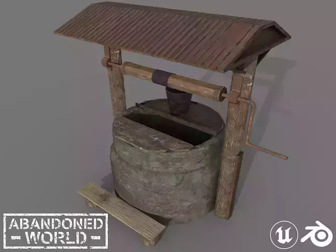 The Village Well Free low-poly 3D model