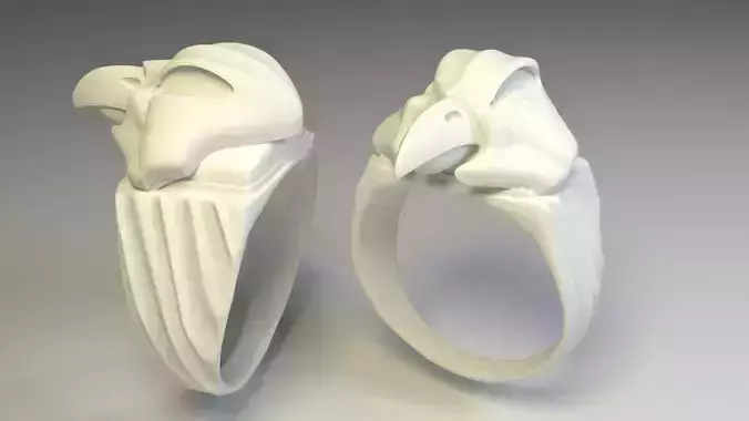 Hawk ring 3D print model