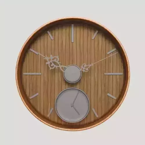 Wall Vintage Wood Clock
