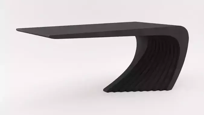 Woodbang Touchey Parametric Coffee Table Black Oak Wood