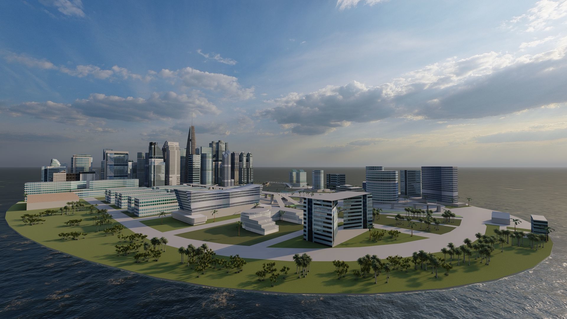 modern city- urban 3D model_8