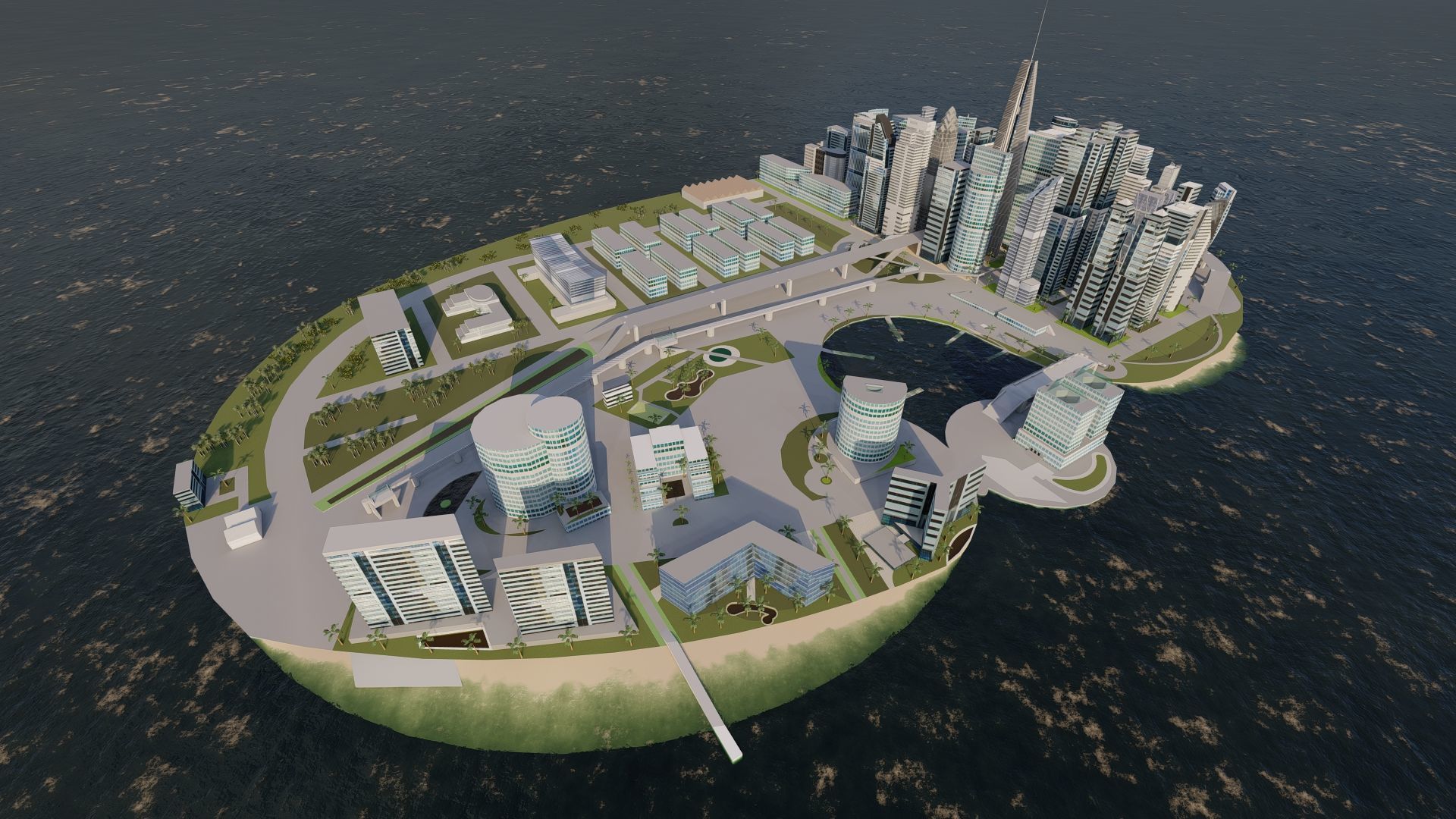 modern city- urban 3D model_2