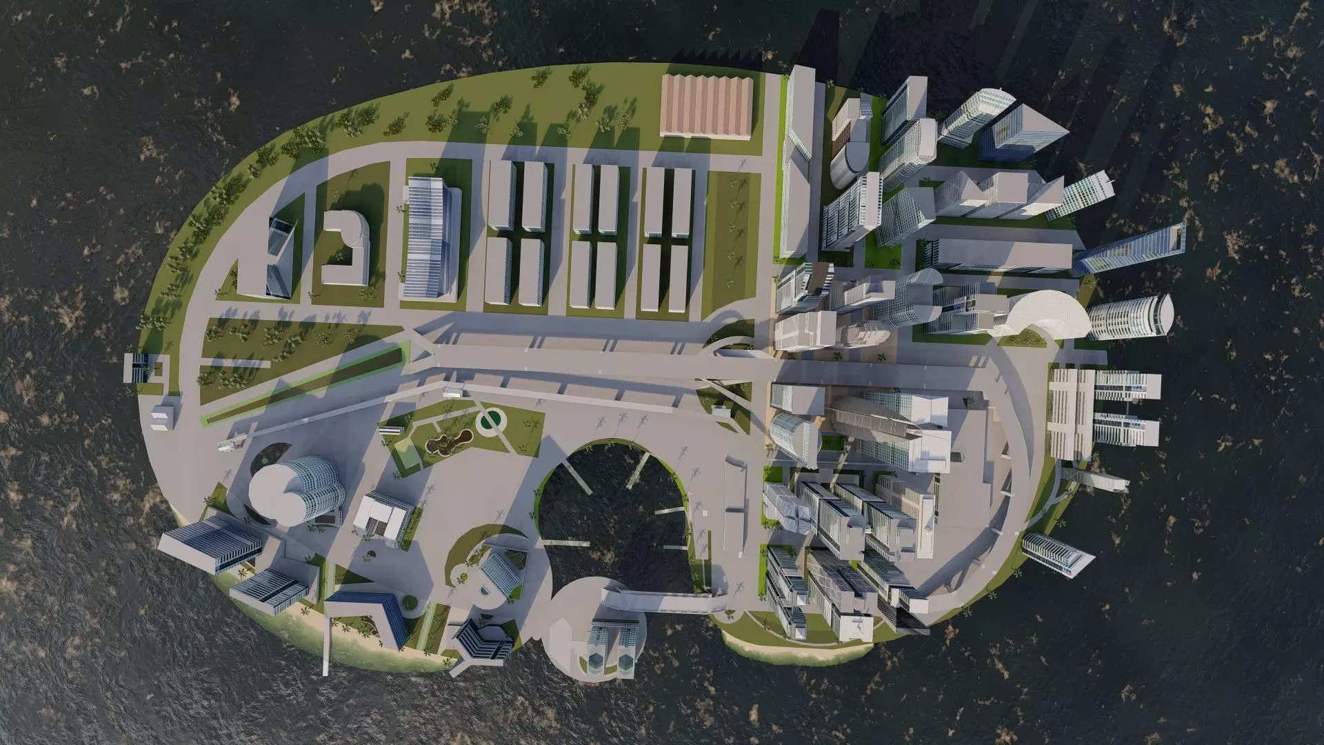 modern city- urban 3D model_0