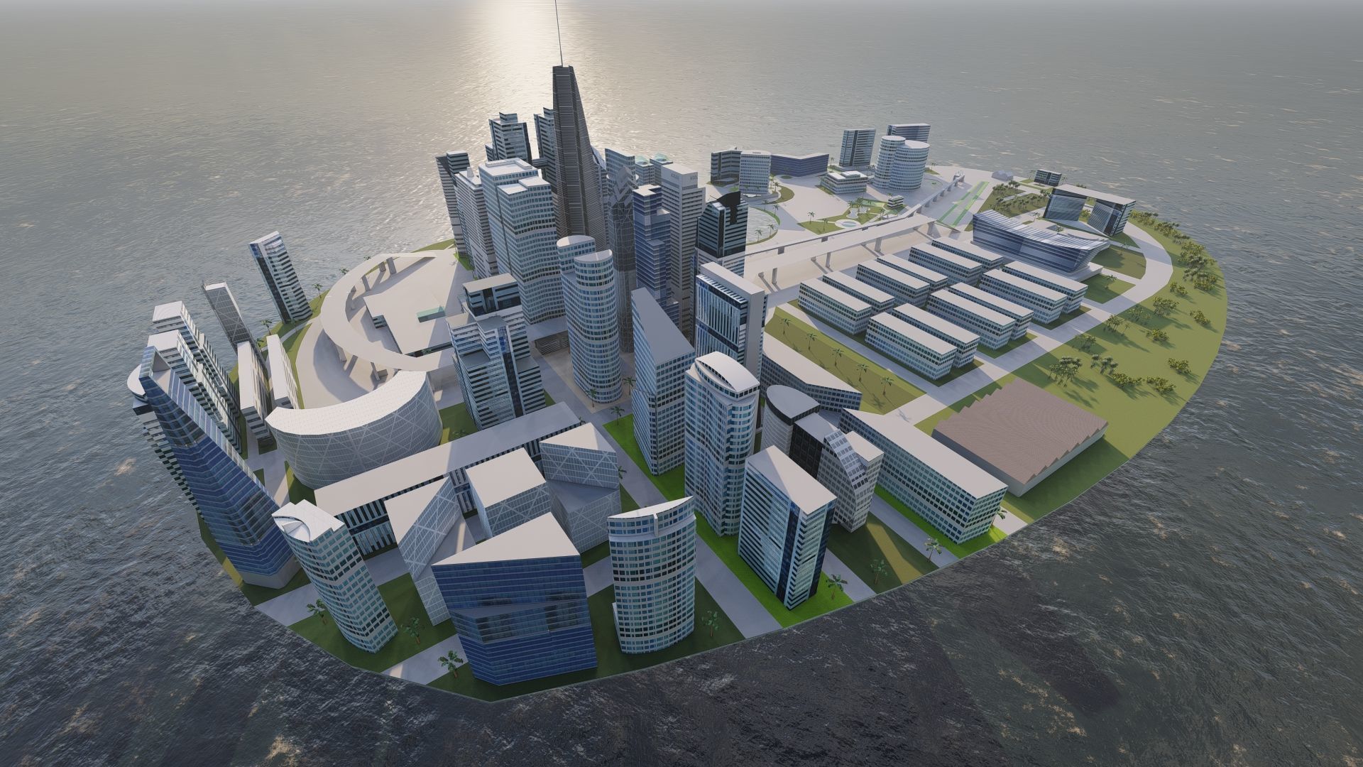 modern city- urban 3D model_6