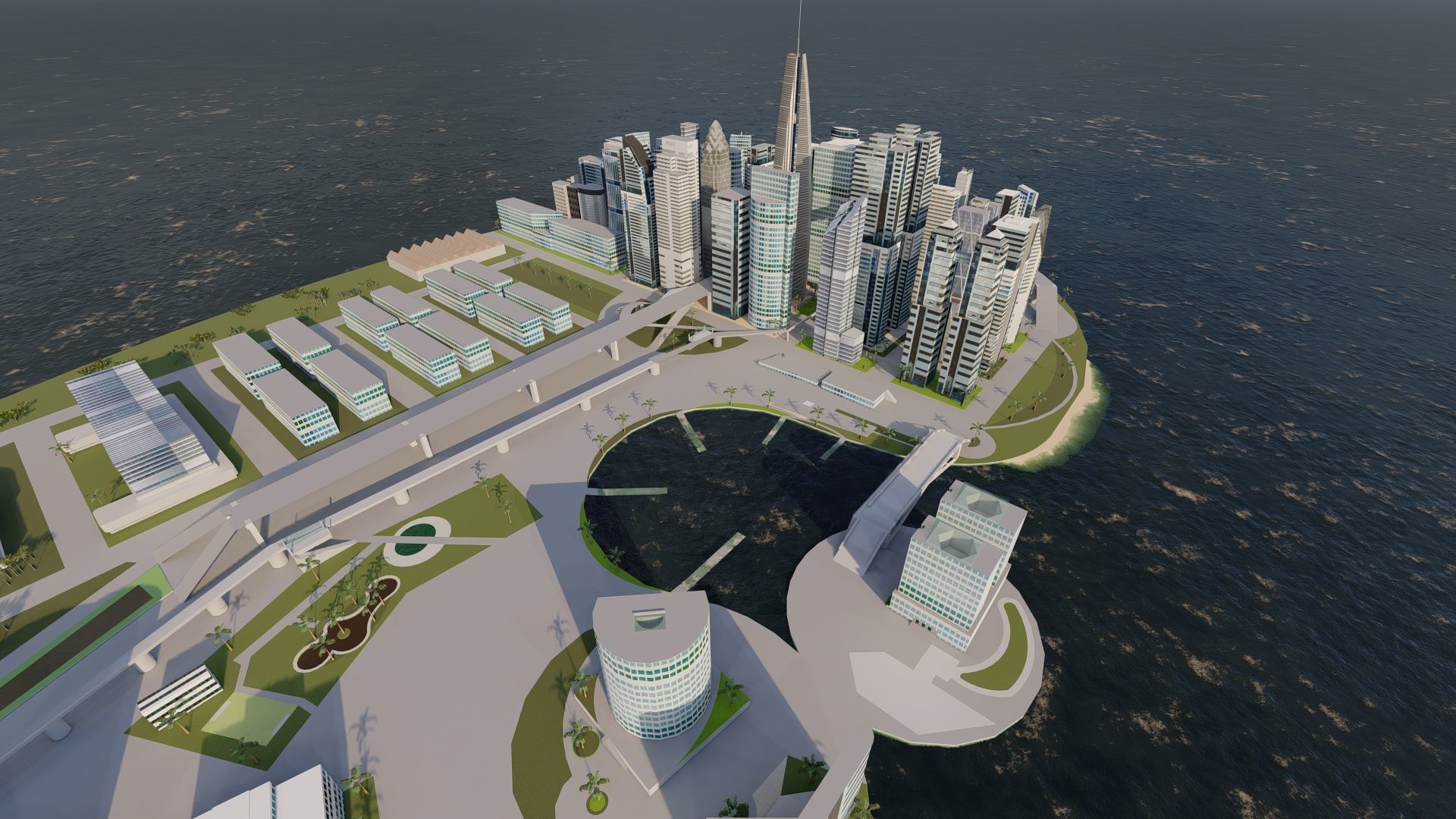 modern city- urban 3D model_11