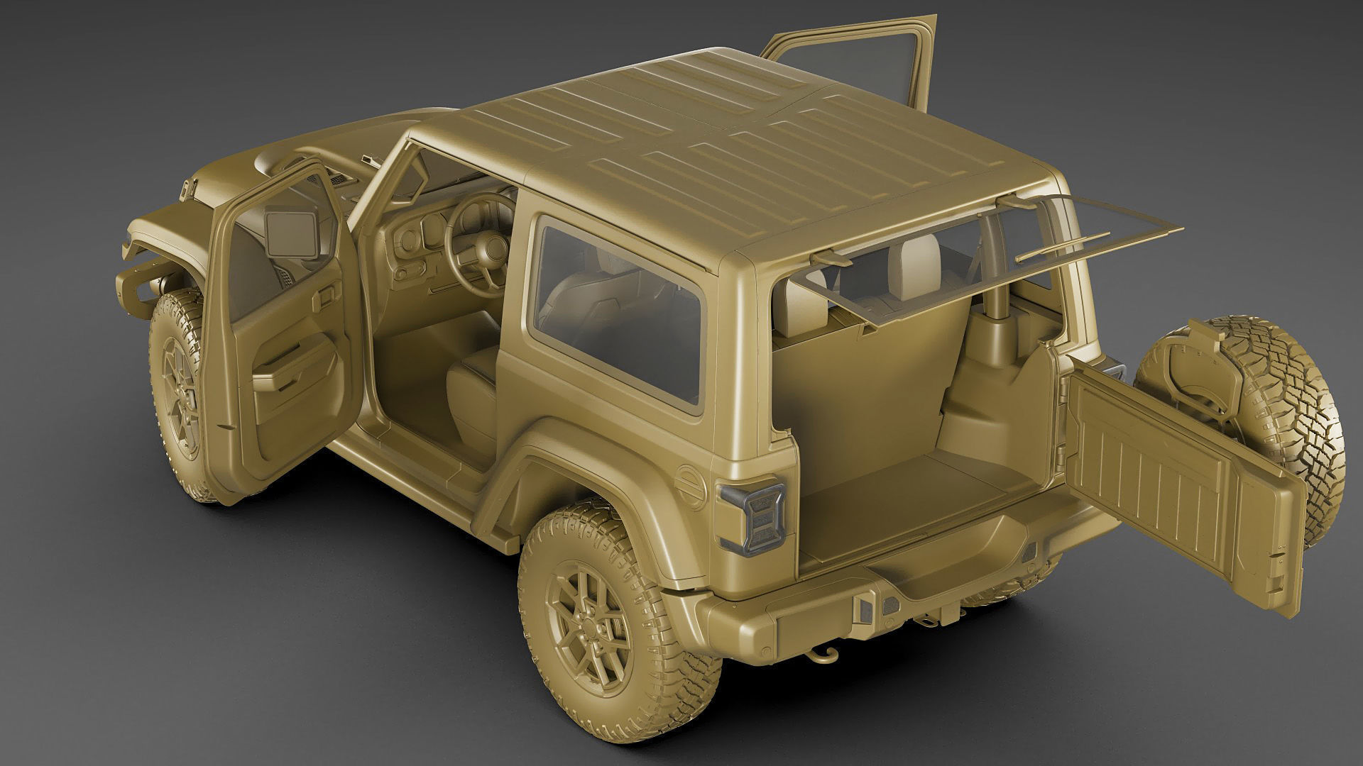 Jeep Wrangler 2 door 2024 3D model_34