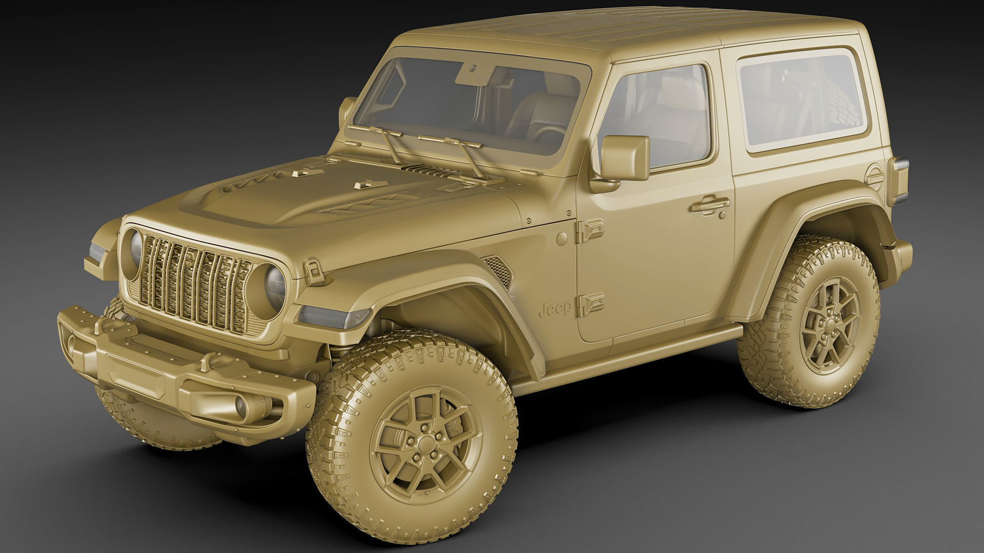 Jeep Wrangler 2 door 2024 3D model_28