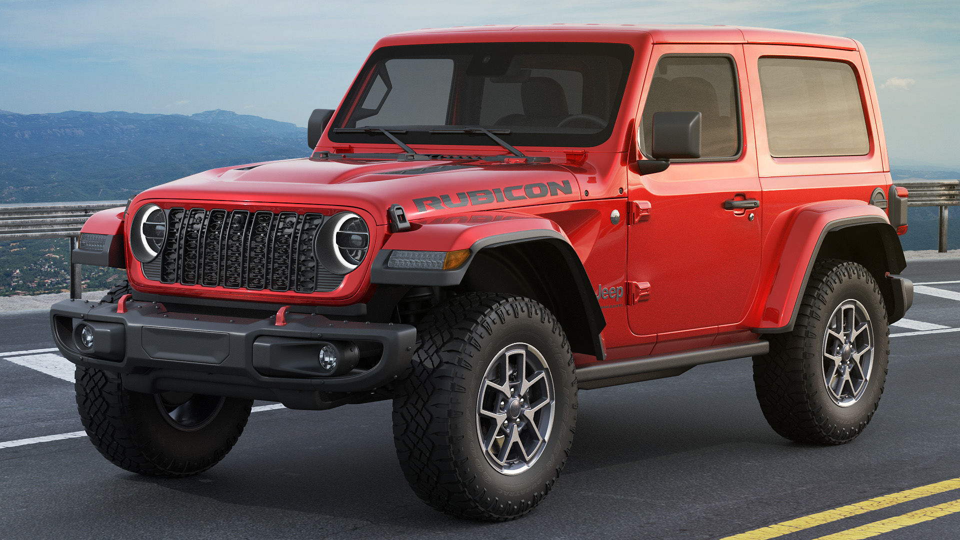 Jeep Wrangler 2 door 2024 3D model_5