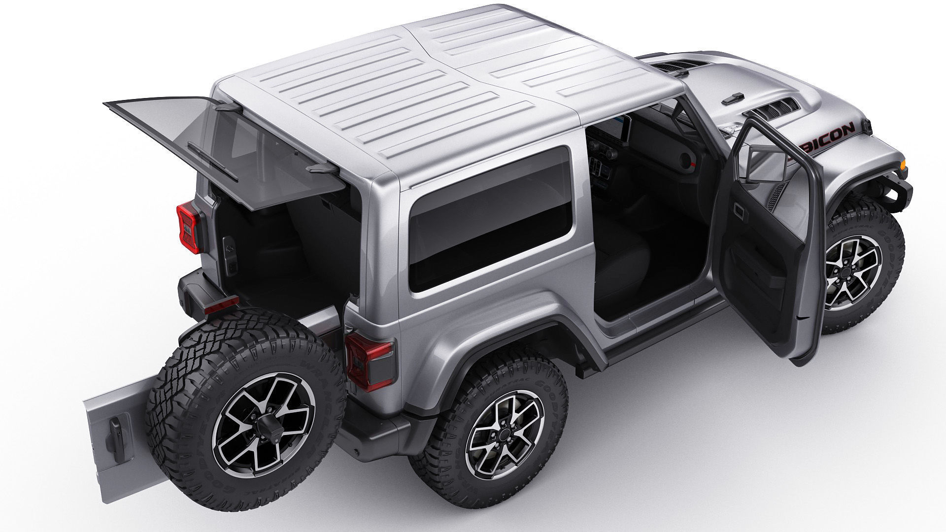 Jeep Wrangler 2 door 2024 3D model_22