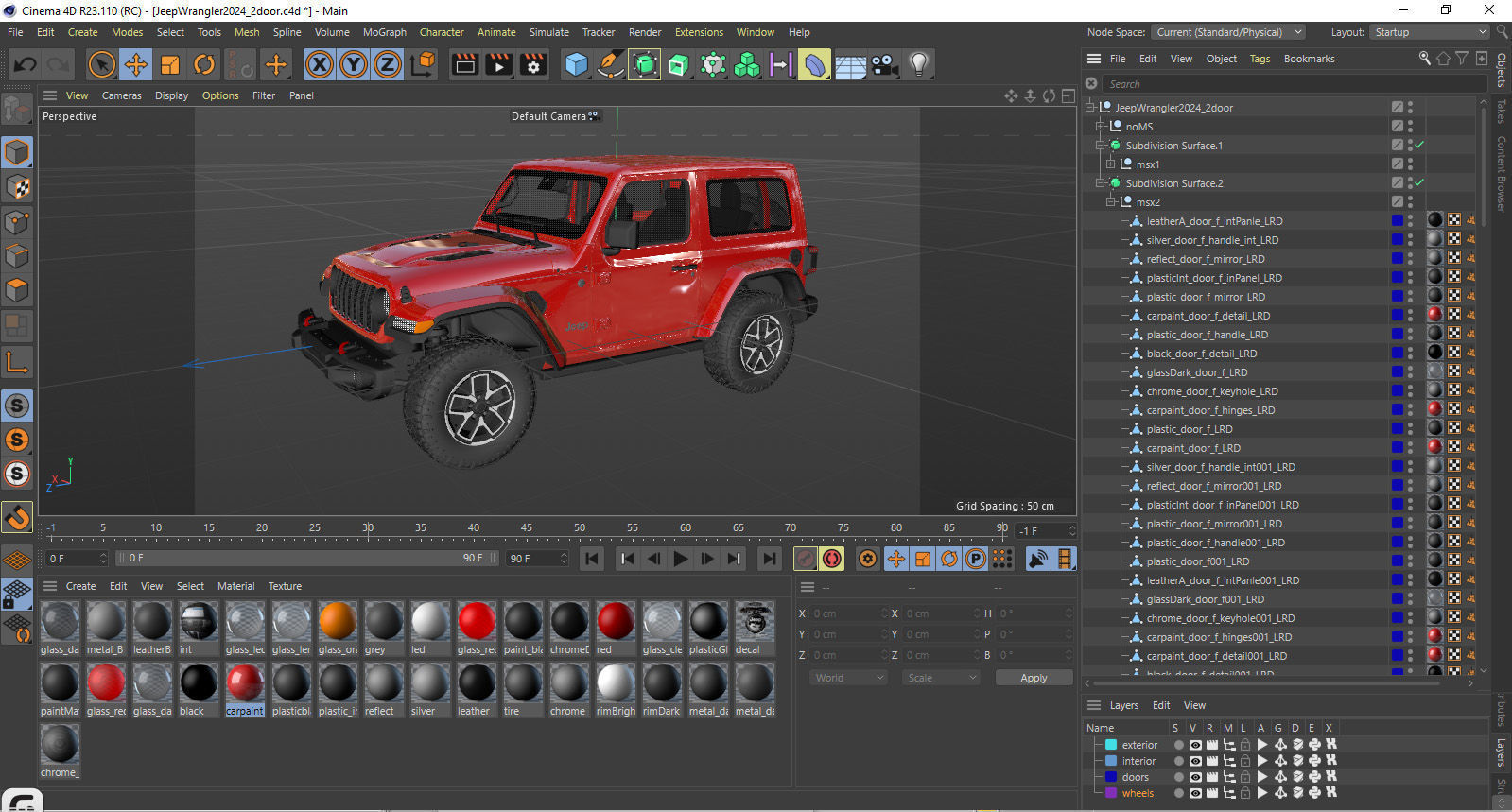 Jeep Wrangler 2 door 2024 3D model_40