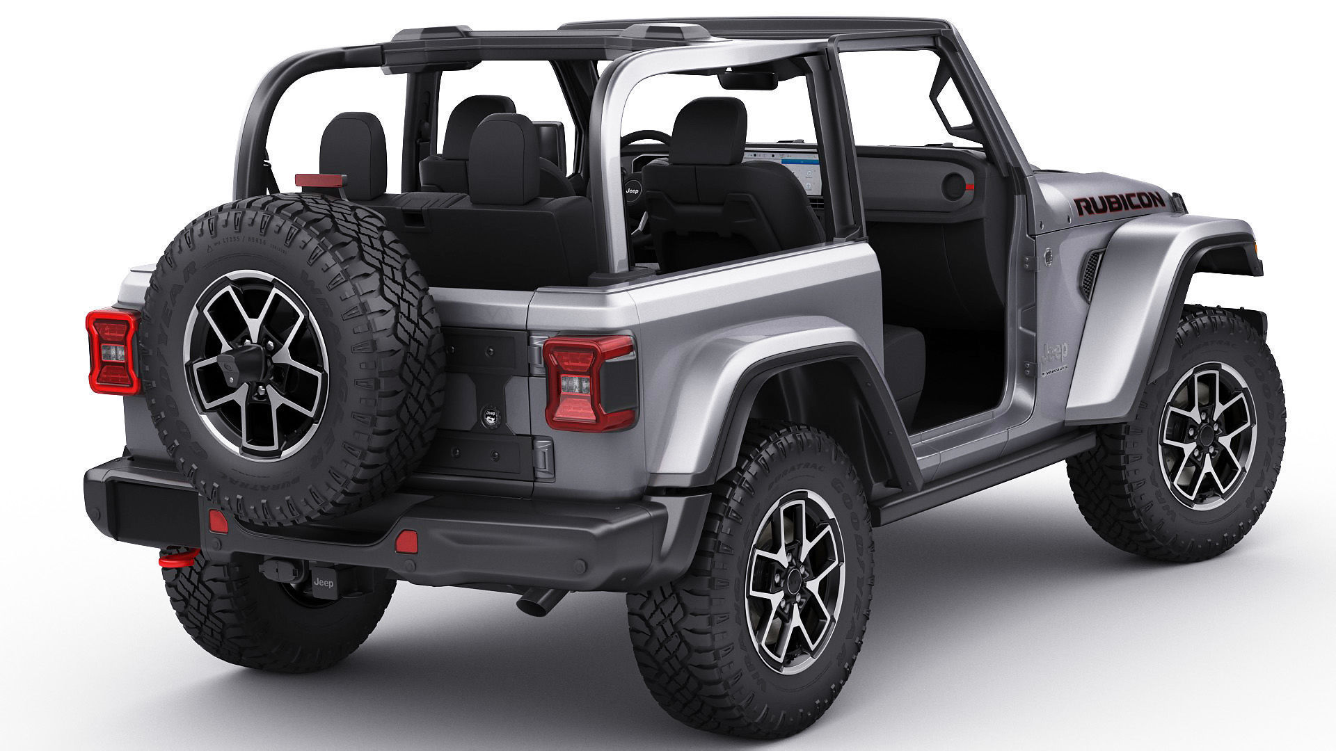 Jeep Wrangler 2 door 2024 3D model_4