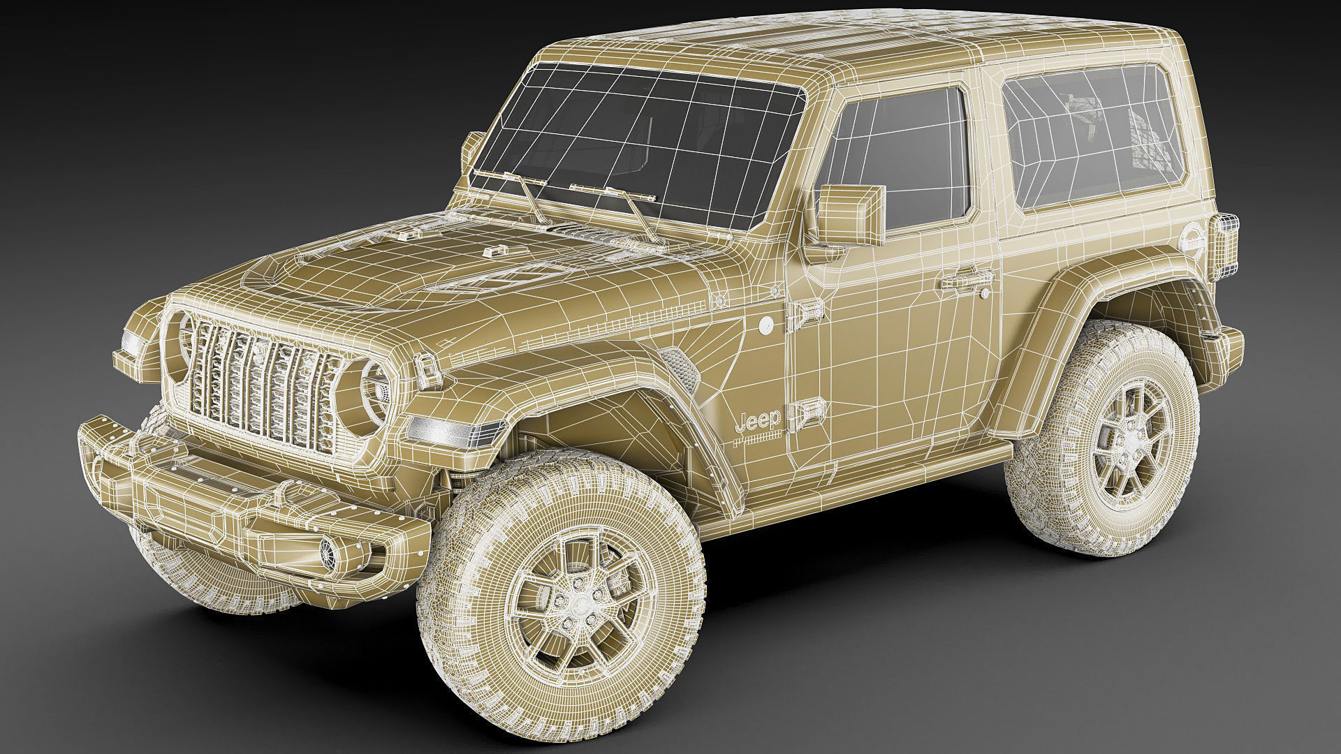 Jeep Wrangler 2 door 2024 3D model_35
