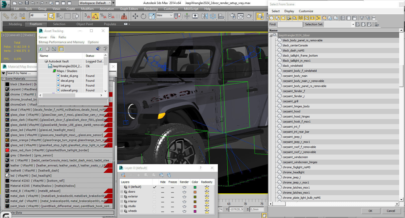 Jeep Wrangler 2 door 2024 3D model_39