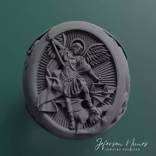 Saint Michael Archangel ring