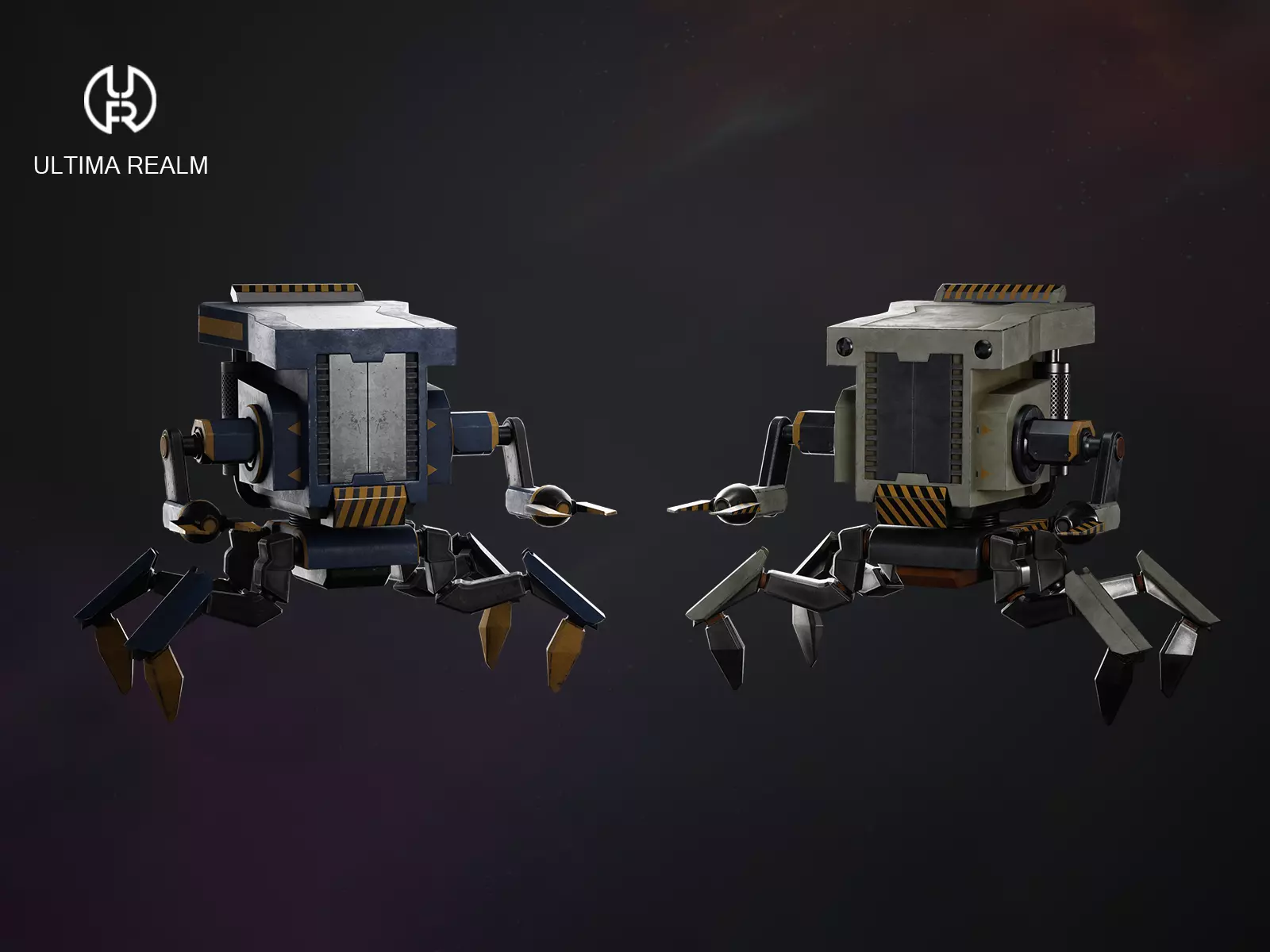 Drone Mechanic Low-poly 3D model_0