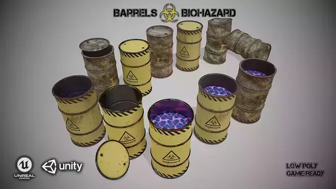 Barrels biohazard  set