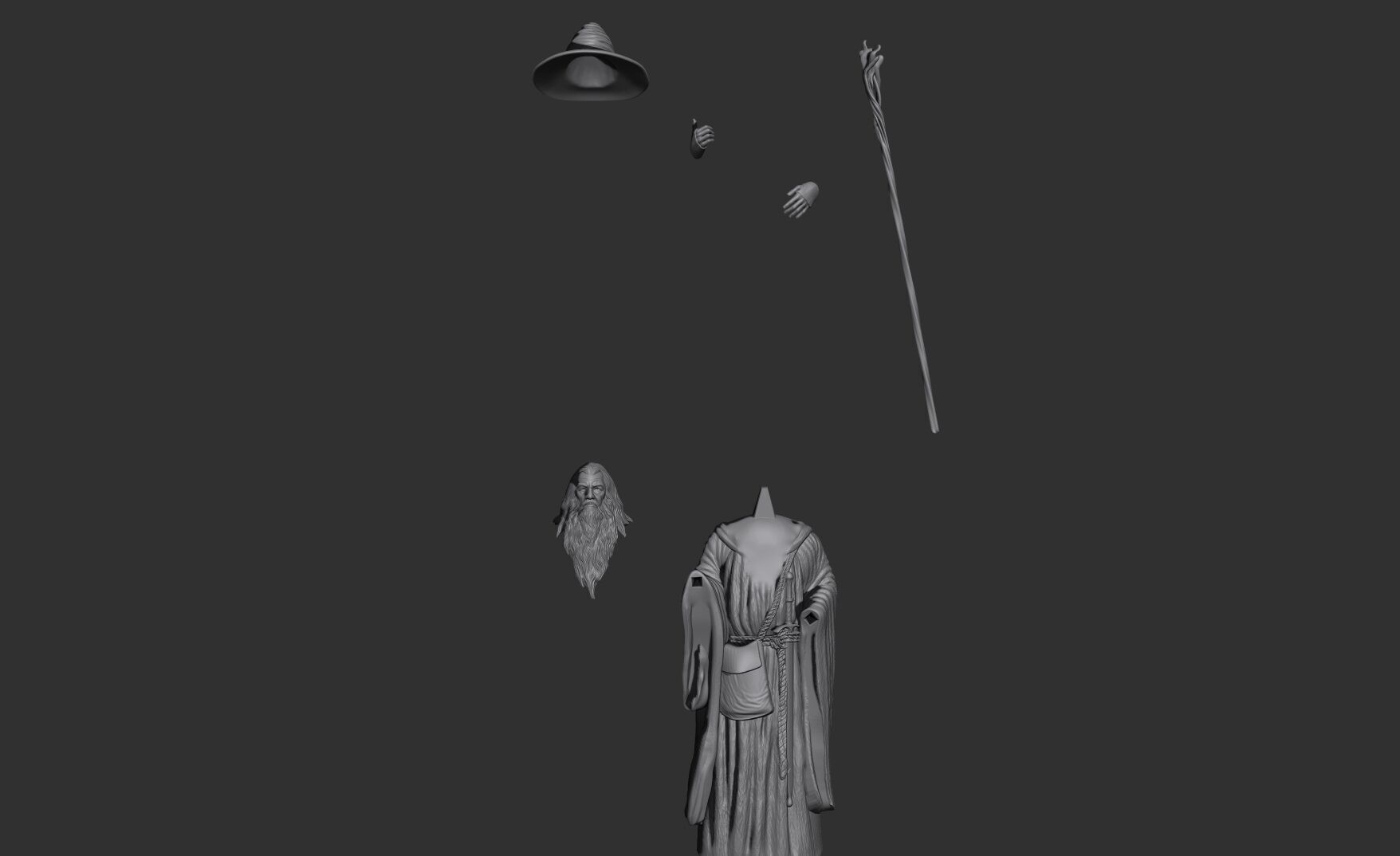 GANDALF THE GRAY 3D print model_7