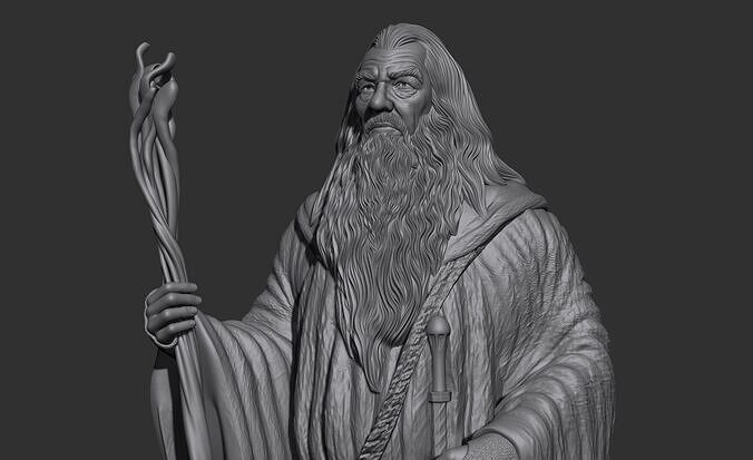 GANDALF THE GRAY 3D print model