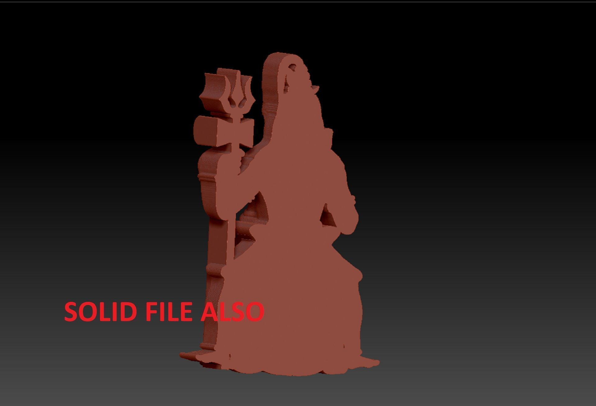 LORD SIVA WITH NANDI 3D print model_8