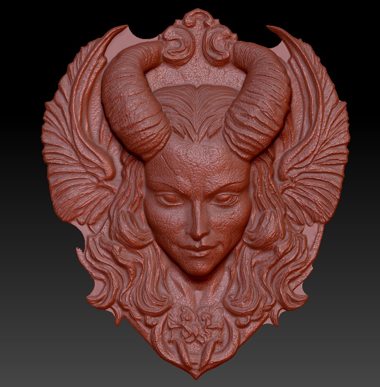 Devils mal and female version 3D print model_2