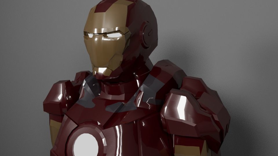 Iron Man 3D Model 3D model_1