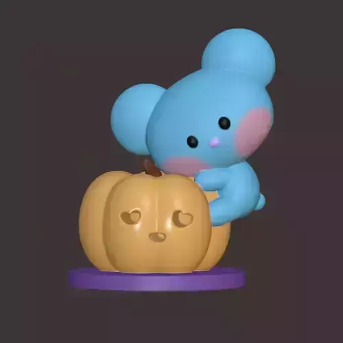 BT21 Minini Halloween Edition - Pumpkin Koya Mini Figurine
