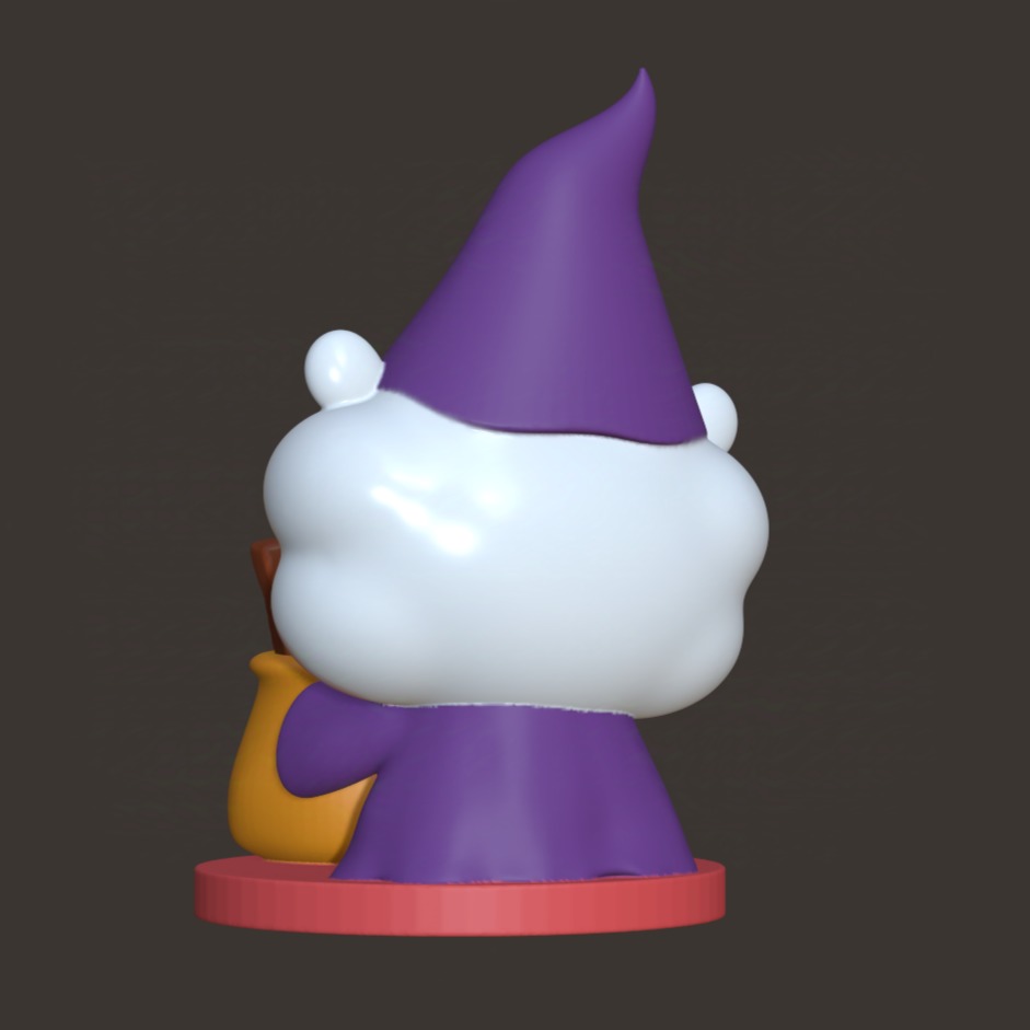 BT21 Minini Halloween Edition - Cauldron RJ Mini Figurine 3D print model_3