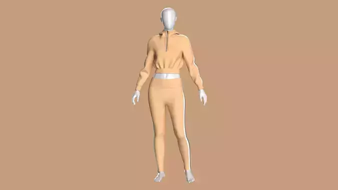 Girls Hoodie with Leggings - Outfit