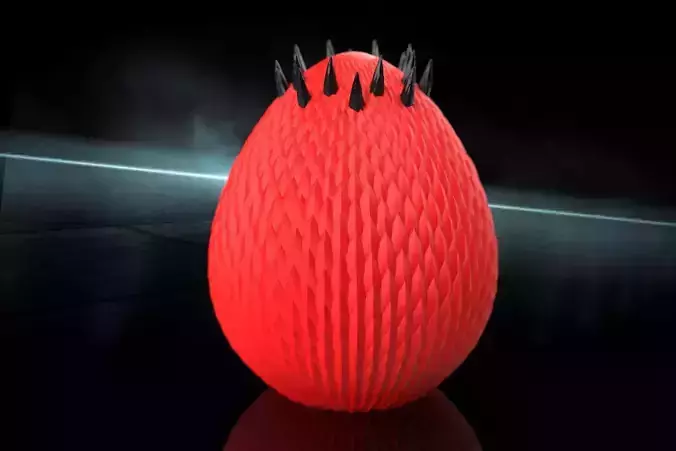 Beautiful Dragon Egg With Horns