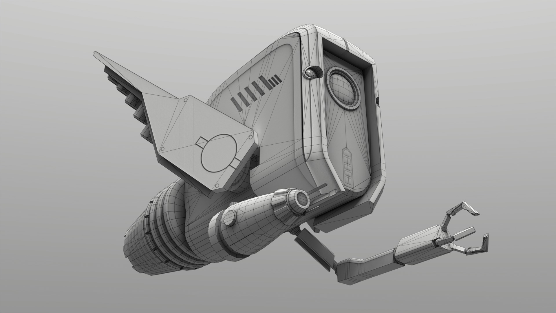 Drone Ranger Low-poly 3D model_13