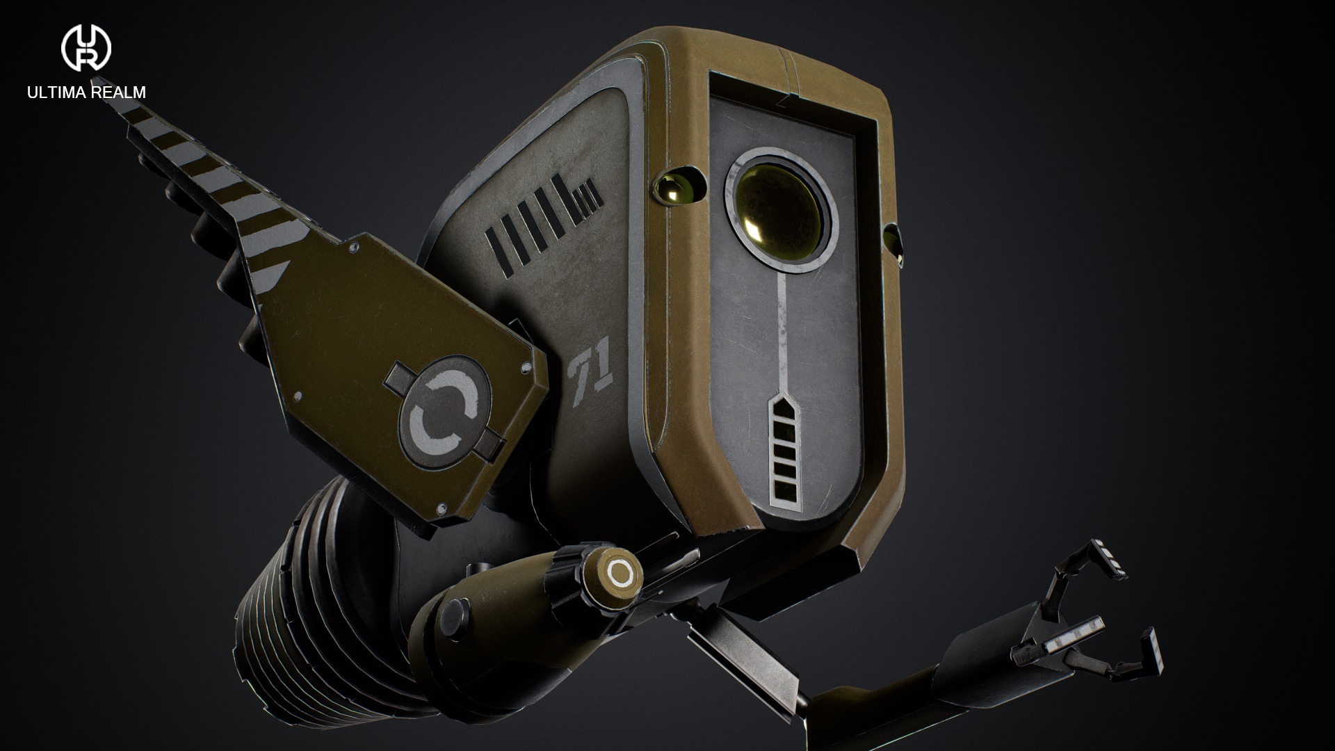 Drone Ranger Low-poly 3D model_10