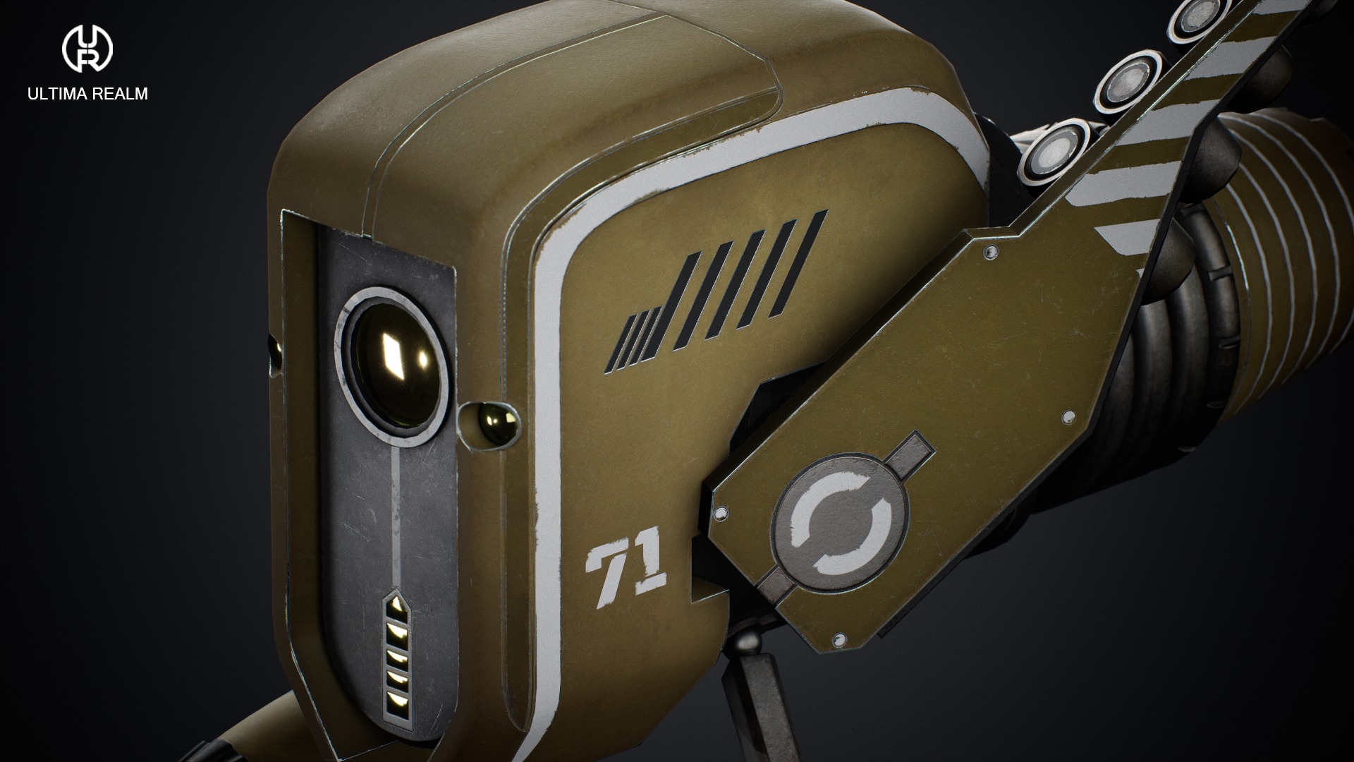 Drone Ranger Low-poly 3D model_9