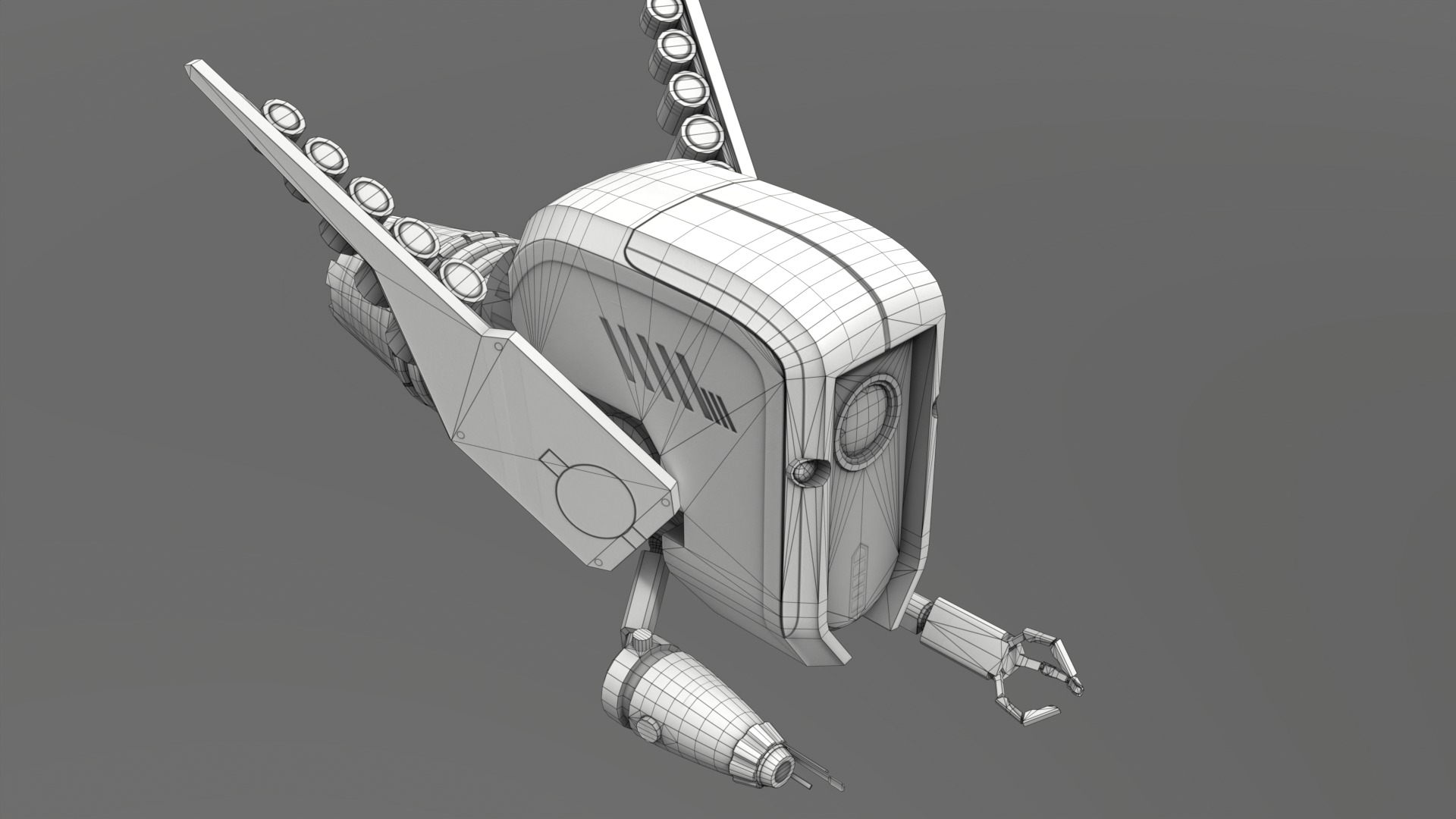 Drone Ranger Low-poly 3D model_14