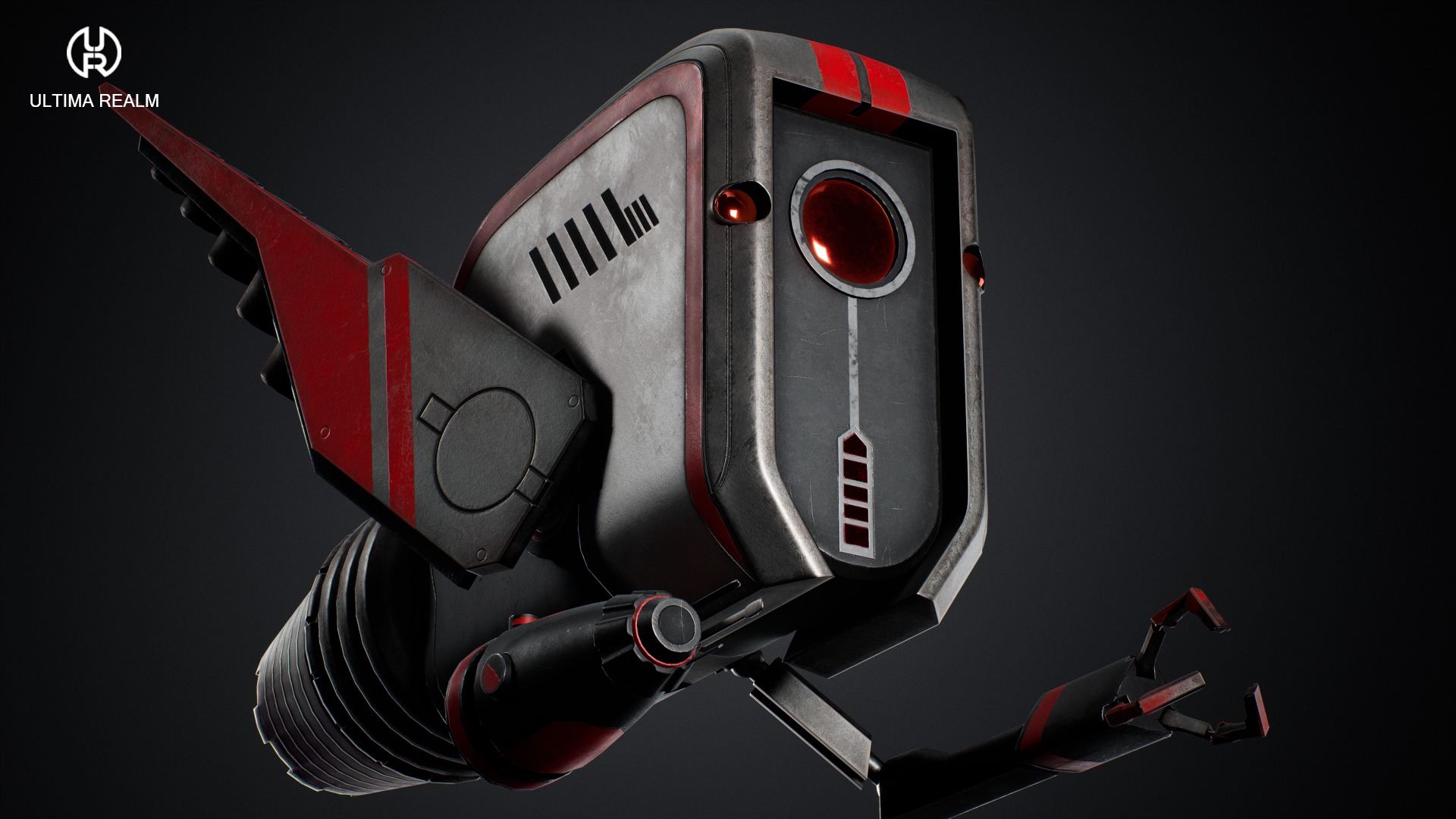 Drone Ranger Low-poly 3D model_6