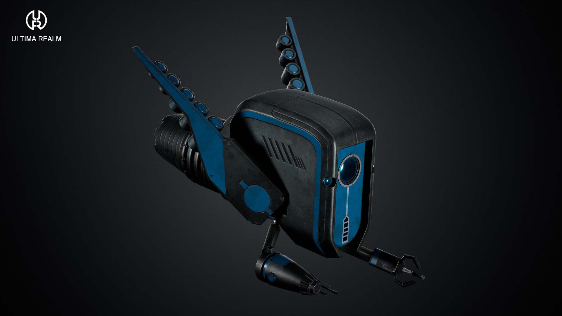 Drone Ranger Low-poly 3D model_3