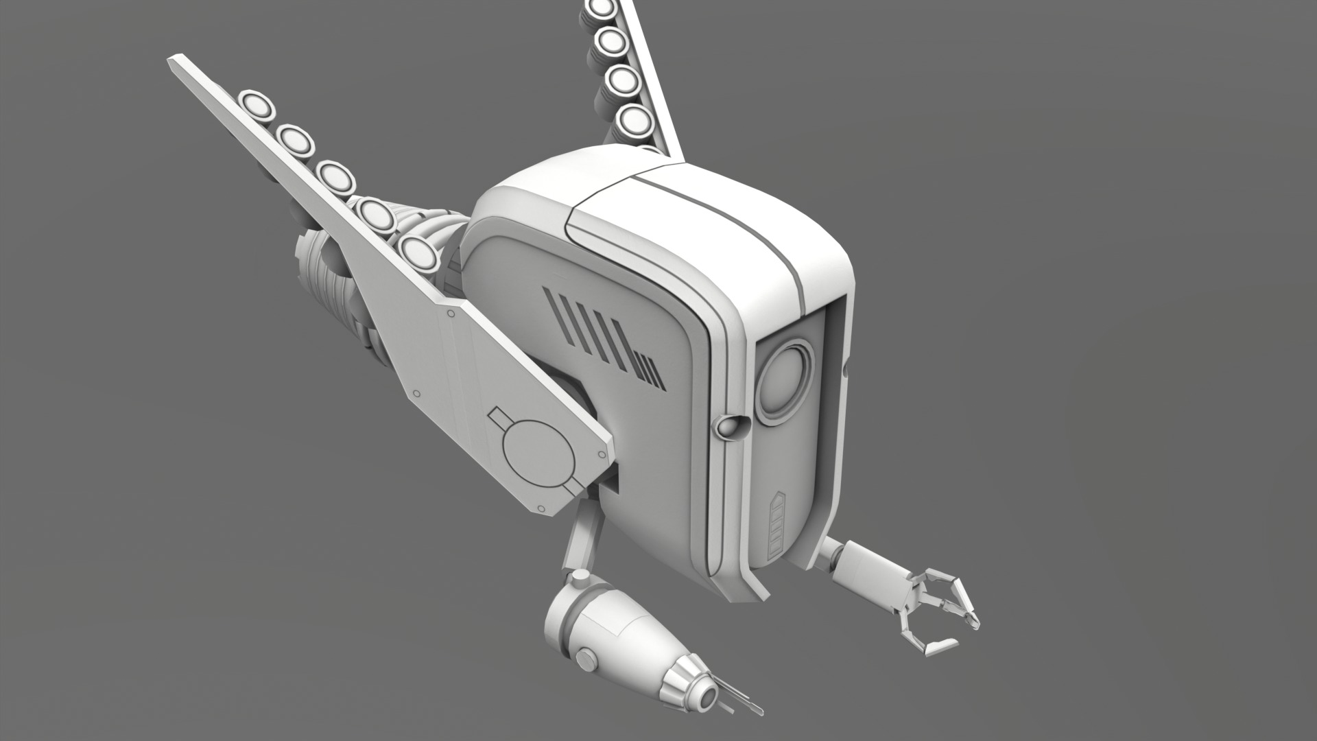 Drone Ranger Low-poly 3D model_12