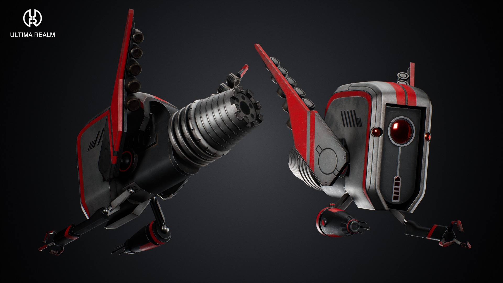 Drone Ranger Low-poly 3D model_7