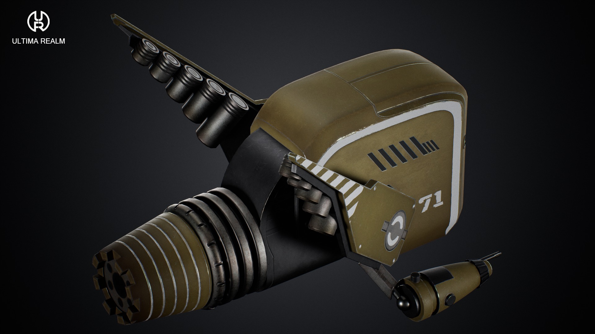 Drone Ranger Low-poly 3D model_11