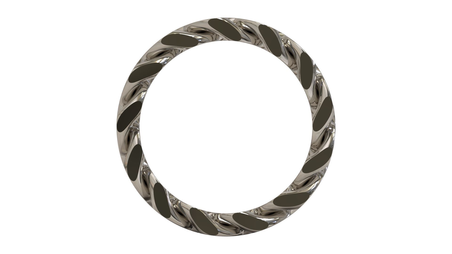 Cuban Chain Ring Wide 8mm 3D print model_9