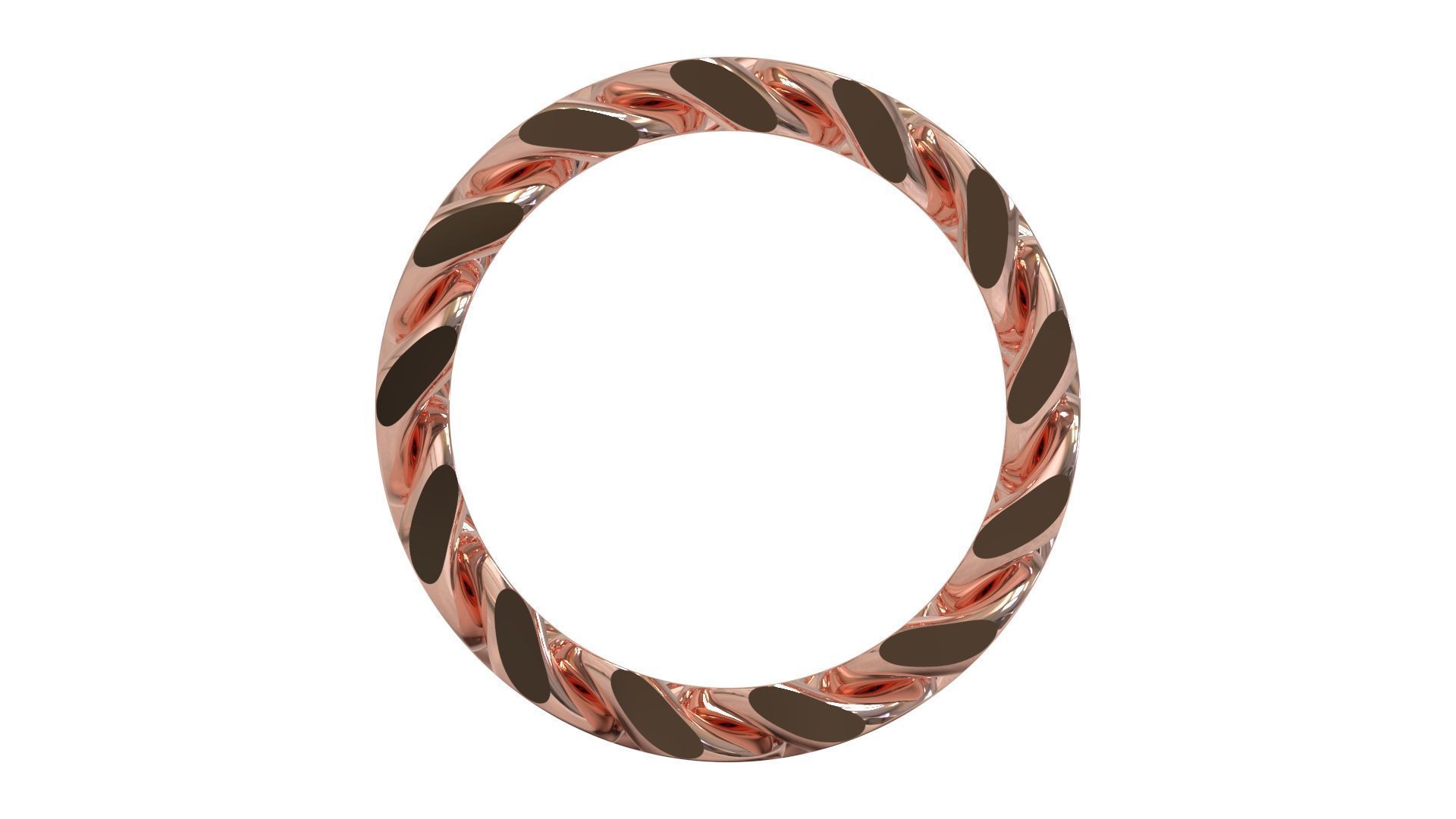 Cuban Chain Ring Wide 8mm 3D print model_7